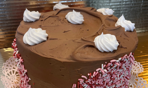 7" Plain Chocolate Cake