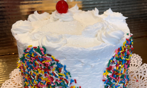 7" Plain Vanilla Cake