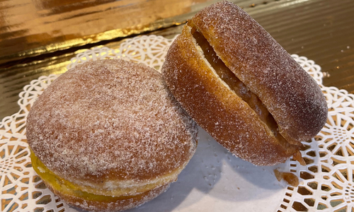 Lemon Filled Sugar Donut